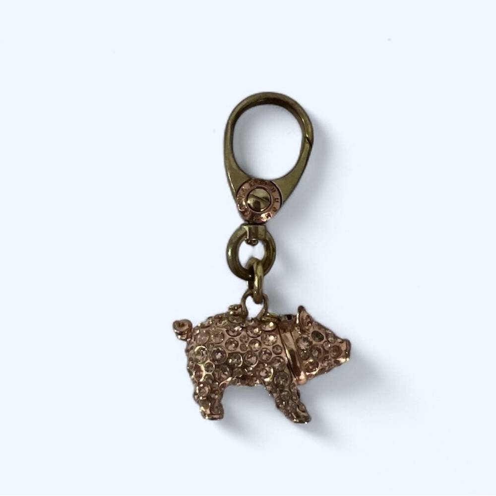 Henri Bendel Pavé‎ Pig Keychain Fob